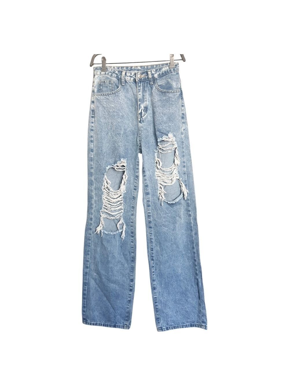 Shein Ripped High Waist Ribcage Jeans Size 2